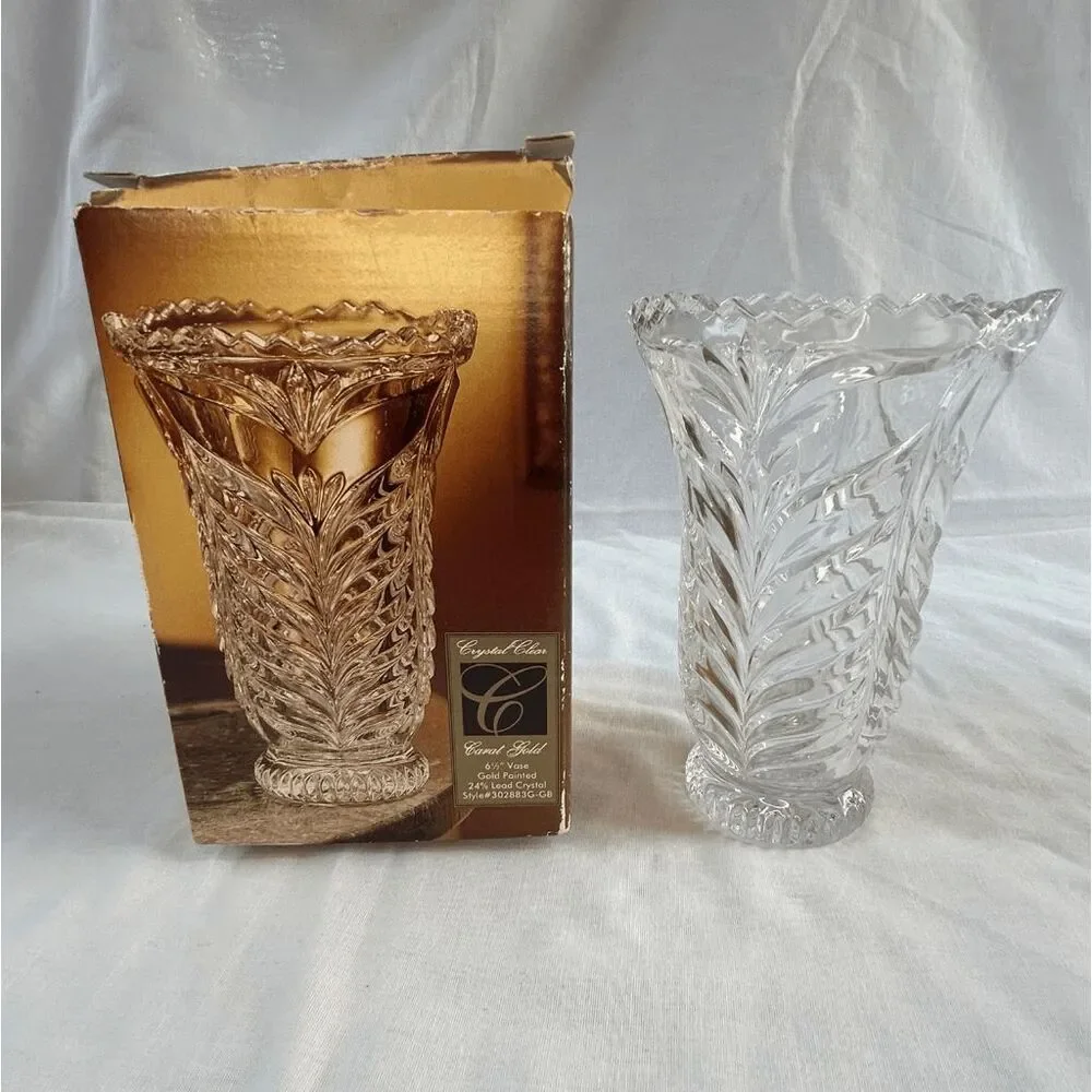 Vintage Crystal Clear 24% Lead Crystal 6